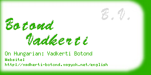 botond vadkerti business card